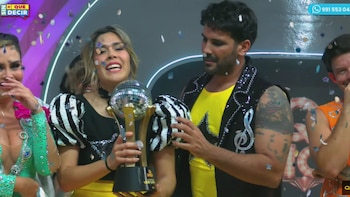 Israel Dreyfus y Luciana Roy ganaron el mini reality de baile del streaming on una coreografía inspirada en Grease. YouTube: Sin + Que Decir .