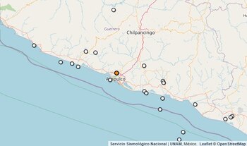 Temblor reportado en Guerrero.
(SSN)