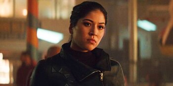 La actriz Alaqua Cox da