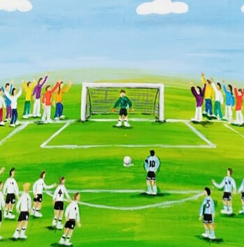 Homenaje a Maradona, Diego, El