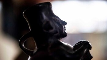 Vaso hallado junto a la