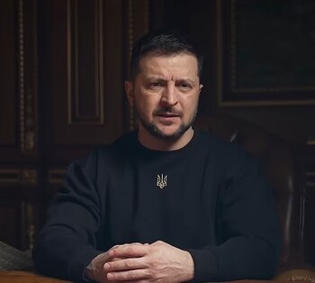 Volodimir Zelensky, presidente de Ucrania