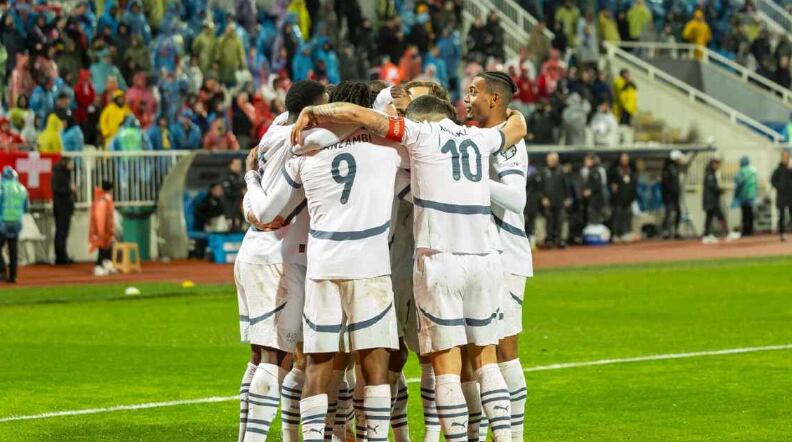 Los jugadores de la selección de Suiza (EFE)