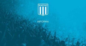 El comunicado de Racing Club
