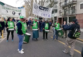 Protesta del ATE-INTA por el ajuste llevado a cabo en el INTA