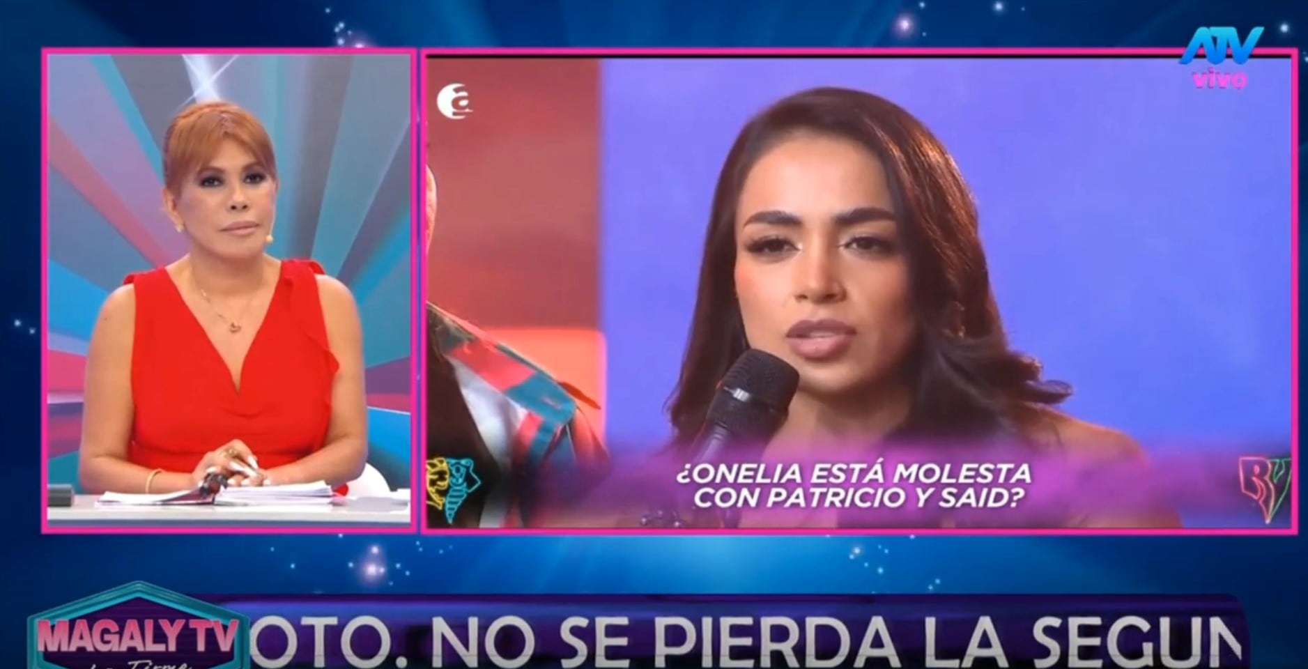 Ampay en Argentina: Onelia Molina revela su decepción con Pato Parodi en vivo. Captura: Magaly TV La Firme.