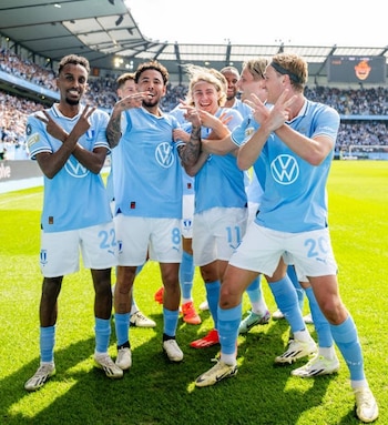 Taha Ali jugó con Sergio Peña en Malmo de Suecia entre 2023 y 2024. - créditos: IMAGO