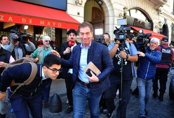 Diego Santilli, al finalizar el