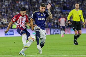 Millonarios FC enfrenta a Junior de Barranquilla por juego de vuelta en la final de la Superliga de Colombia en el estadio Nemesio Camacho el Campin - crédito Colprensa - Mariano Vimos