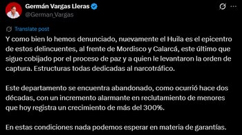 El exvicepresidente denunció que el