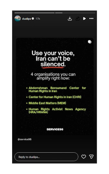 La cantante invitó a sus