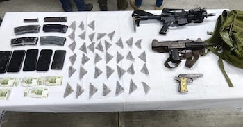 Con AR-15 y una Uzi: caen presuntos integrantes del CJNG en Chiapas