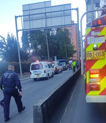 Fuerte accidente de un bus