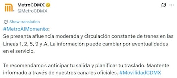 Avance en tiempo real de