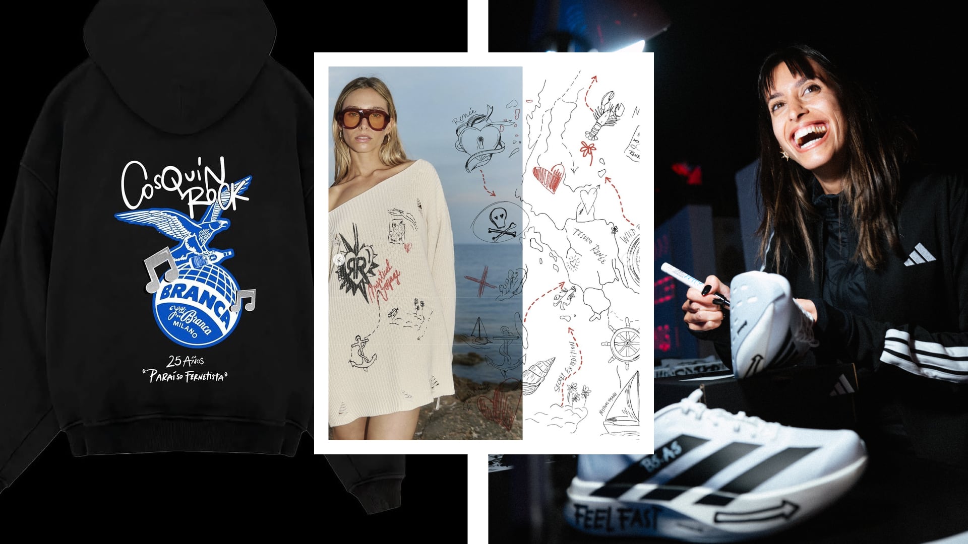 A lo largo de su carrera colaboró con marcas internacionales sin resignar la coherencia de su estilo personal (CamGom)