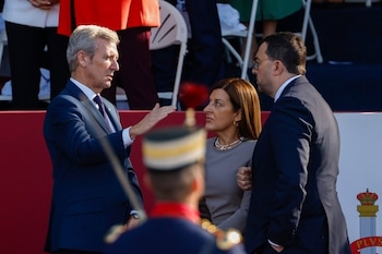 12/10/2026 Buruaga reivindica en el Día de la Fiesta Nacional "la España de todos y lo que somos capaces de conseguir juntos".
La presidenta de Cantabria, María José Sáenz de Buruaga (PP), ha asistido este lunes a los actos de celebración del Día de la Fiesta Nacional que se han celebrado en Madrid, una efeméride en la que ha reivindicado "la España de todos y lo que somos capaces de conseguir juntos".
POLITICA ESPAÑA EUROPA CANTABRIA
GOBIERNO DE CANTABRIA
