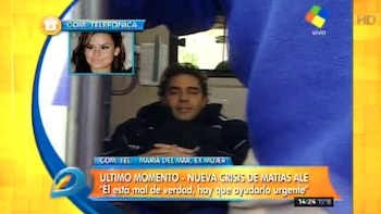 La crisis de Matías Alé abrió paso para el final de su relación con María del Mar (Captura de video)