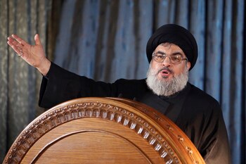 Hassan Nasrallah, líder de Hezbollah, fue mencionado por el fiscal Nisman en el contexto de la investigación del atentado a la AMIA (REUTERS/Hasan Shaaban/File Photo)