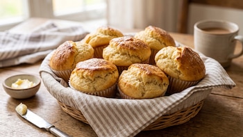 Receta de muffins de pan de leche, rápida y fácil
