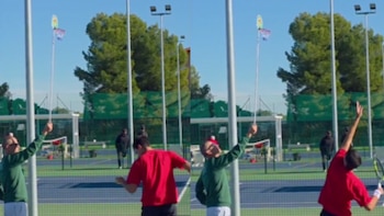 El curioso entrenamiento de Alcaraz