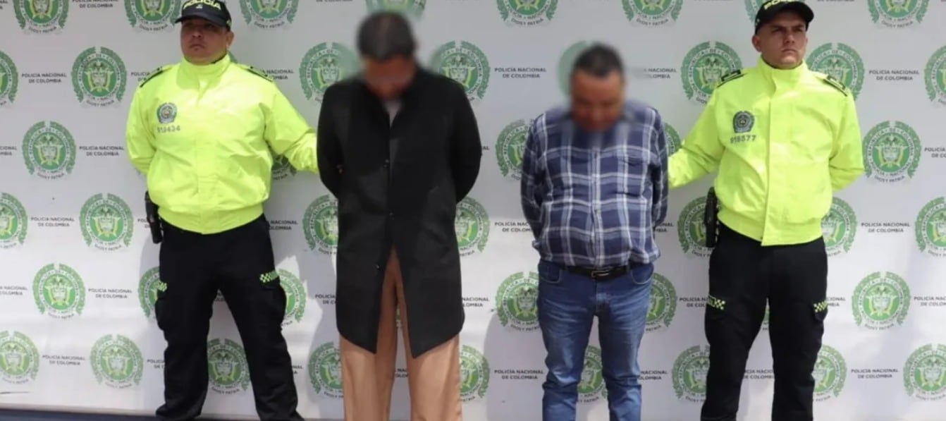 En un operativo de la Policía colombiana y el FBI, capturaron en Bogotá dos hombres buscados por tráfico internacional de cocaína