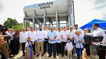 Ante reclamo por agua potable el gobierno panameño inaugura el anillo hidráulico norte