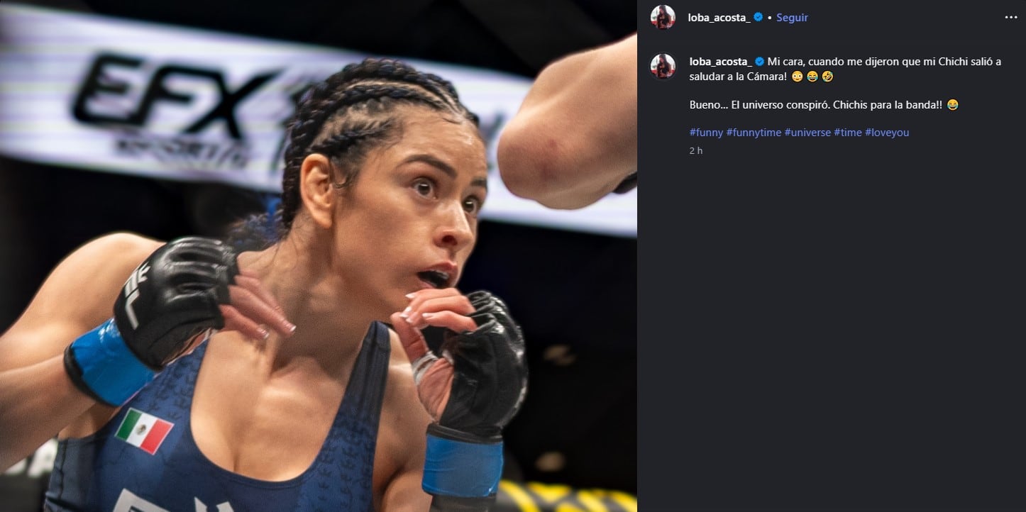 La broma de Lucero Acosta en sus redes tras el percance que sufrió (@loba_acosta_)
