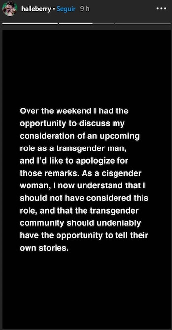 Halle Berry mensaje papel transgénero