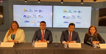 Líderes de la oposición democrática nicaragüense representaron su respuesta a la Consulta de Ministros de Relaciones Exteriores de la OEA sobre Nicaragua. (Imagen capturada de Conferencia de Prensa Nicaragua Actual)