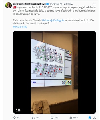 Habían tumbado la ALO Norte en el Concejo - crédito @Donka_At/X