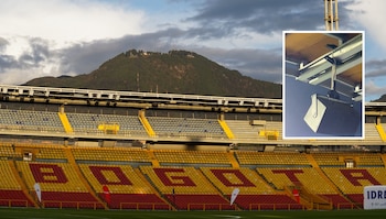 El techo del estadio El