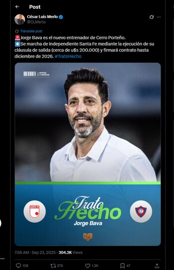 El periodista argentino, especializado en