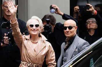 Meryl Streep aseguró que estaba muy emocionada por asistir a un desfile de moda por primera vez. (Cinzia Camela/LiveMedia/Shutterstock)