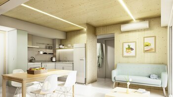 Corte de la cocina y