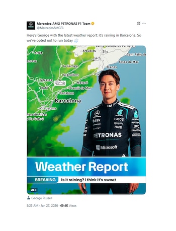 El posteo de Mercedes para