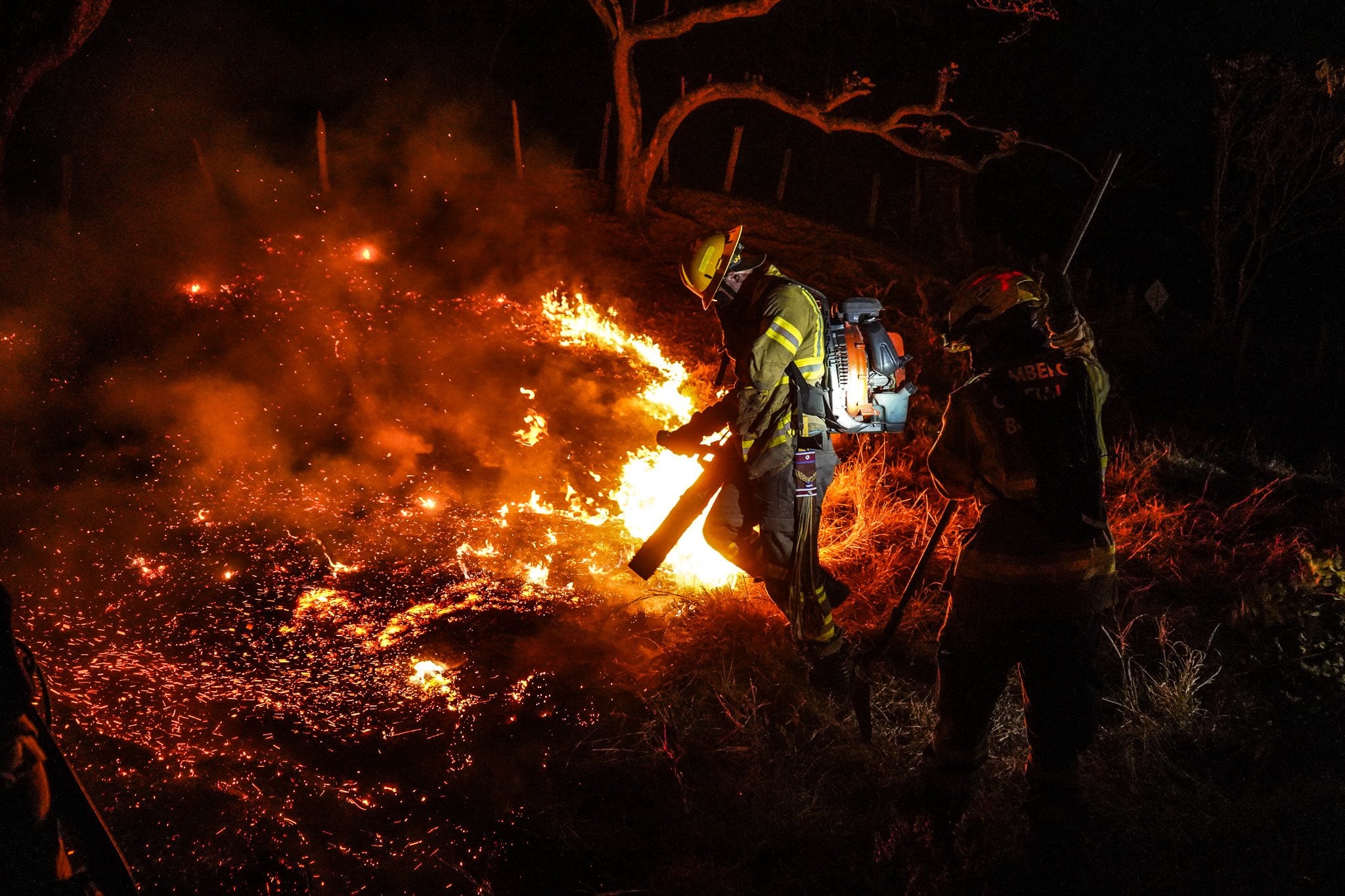 Con corte al 27 de agosto, 21 incendios siguen activos en 5 departamentos - crédito Cuerpo de Bomberos de Bogotá