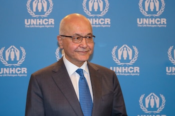 El titular del Alto Comisionado de las Naciones Unidas para los Refugiados (ACNUR), Barham Salih, en Nairobi (Kenia) (EFE/Lucía Blanco/Archivo)