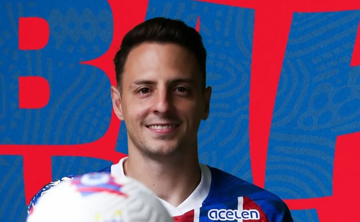 Santiago Arias estuvo dos temporadas en el club Bahía de Brasil - crédito @santiagoarias13/Instagram