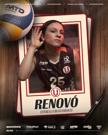 Universitario de Deportes – Angélica Bustamante – Estrella Bustamante - Liga Peruana de Vóley - Perú - deportes – 8 junio