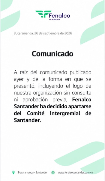El comunicado del 25 de septiembre provocó la exigencia de validación previa para el uso de marcas e identidades institucionales - crédito @fenalsander/X