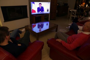 El presidente Emmanuel Macron en