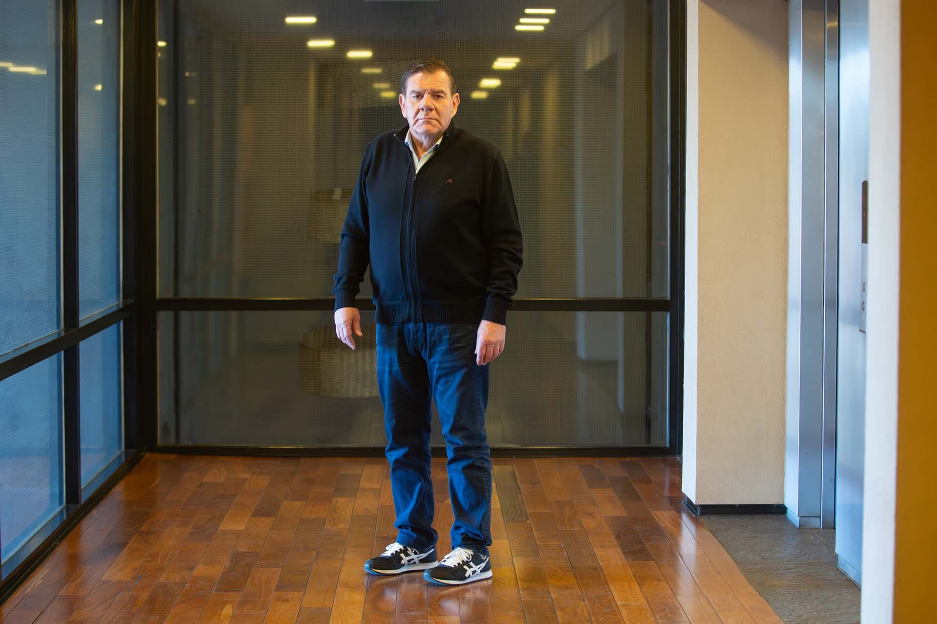 Montenegro es el primer candidato de La Libertad Avanza a senador provincial por la quinta sección (Foto: Jaime Olivos)