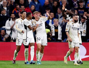 Los jugadores del Real Madrid