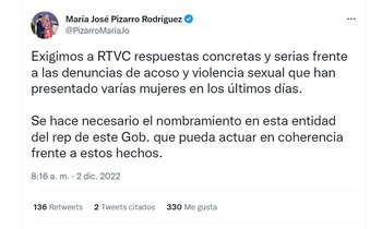 María José Pizarro le exige