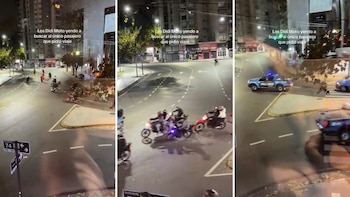Video: una caravana de motos escapó de patrulleros municipales en pleno centro de La Plata