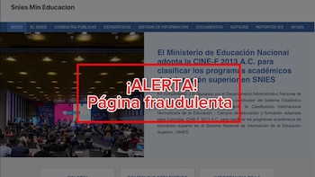 El fraude a través de portales falsos pone en riesgo la validez de títulos profesionales y la seguridad de datos personales de los usuarios - crédito Ministerio de Educación