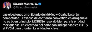 Ricardo Monreal habló sobre el