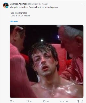 Memes de Canelo foto: x/@Dessise_tk