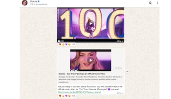 A través de su canal de WhatsApp, Shakira comparte momentos más íntimos como sus pensamientos luego de un concierto. (Canal de WhatsApp de Shakira)
