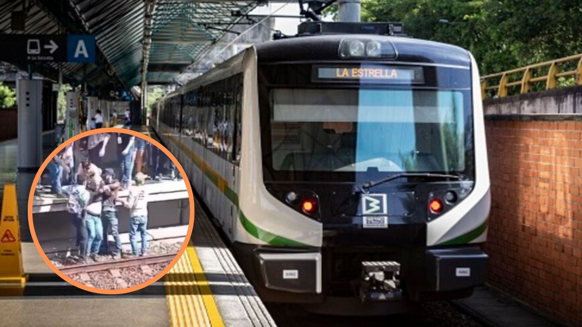 Hombre se desmayó y cayó a la vía férrea en la estación San Antonio del metro de Medellín
